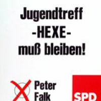 Plakat: Jugendtreff Hexe muss bleiben